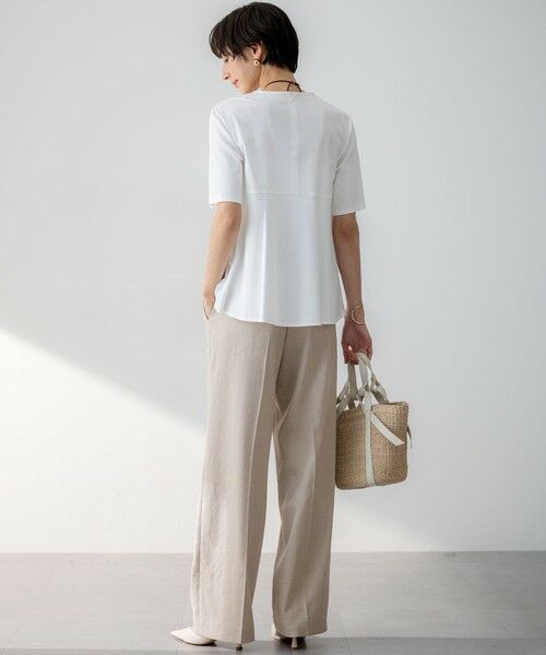 23区 / ニジュウサンク その他パンツ | 【セットアップ対応/防シワ性/洗える】アイアスマットストレッチ セミワイド パンツ | 詳細4