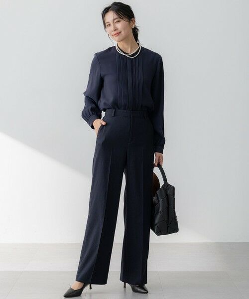 23区 / ニジュウサンク その他パンツ | 【セットアップ対応/防シワ性/洗える】アイアスマットストレッチ セミワイド パンツ | 詳細6