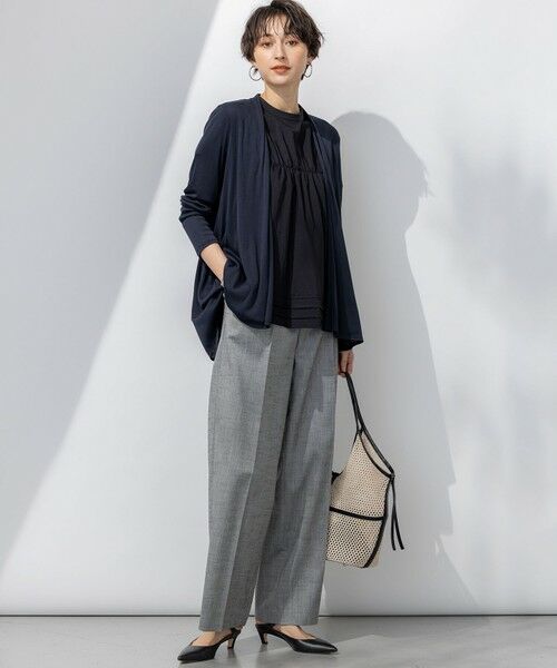 23区 / ニジュウサンク その他パンツ | 【セットアップ対応/洗える】スラブツイードストレッチ ワイド パンツ | 詳細8