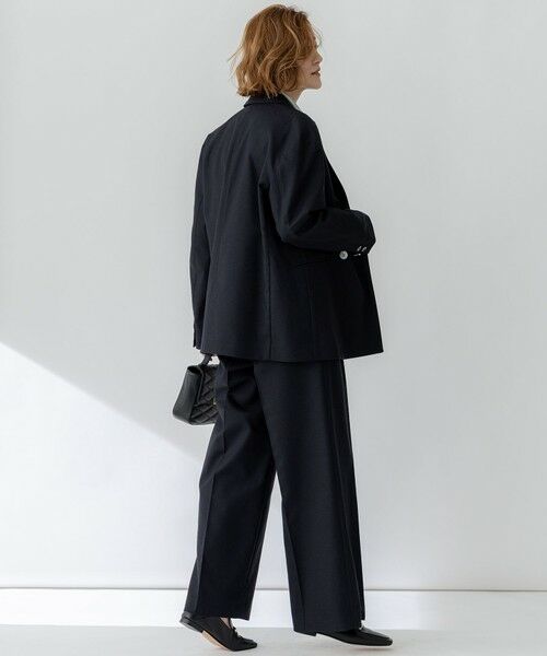 23区 / ニジュウサンク その他パンツ | 【セットアップ対応/洗える】スラブツイードストレッチ ワイド パンツ | 詳細20