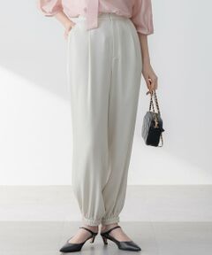 23区 / ニジュウサンク その他パンツ | 【防シワ性/吸水速乾】ジョーゼットサテン ジョグパンツ