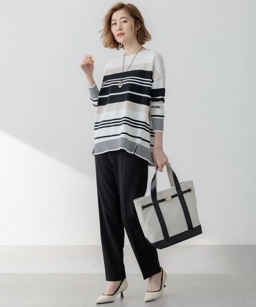 23区 / ニジュウサンク その他パンツ | 【セットアップ対応/洗える】2WAYストレッチツイル ドロスト パンツ | 詳細2