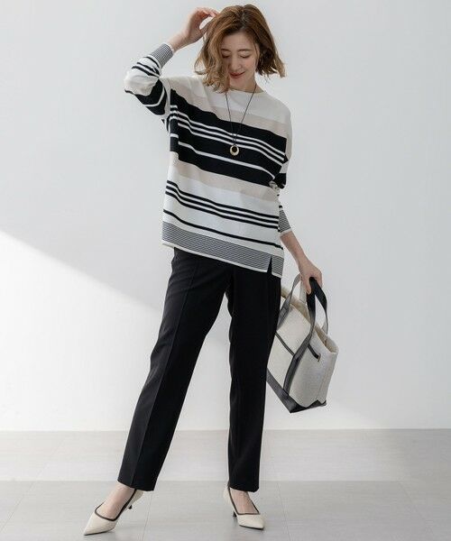 23区 / ニジュウサンク その他パンツ | 【セットアップ対応/洗える】2WAYストレッチツイル ドロスト パンツ | 詳細3