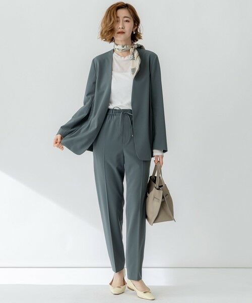 23区 / ニジュウサンク その他パンツ | 【セットアップ対応/洗える】2WAYストレッチツイル ドロスト パンツ | 詳細15