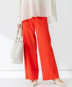 23区 / ニジュウサンク その他パンツ | 【洗える】スラブツイルストレッチ ワイド パンツ