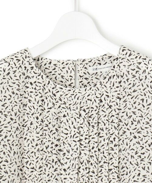 23区 / ニジュウサンク シャツ・ブラウス | 【接触冷感/吸水速乾】ペインティングプリント ブラウス | 詳細6