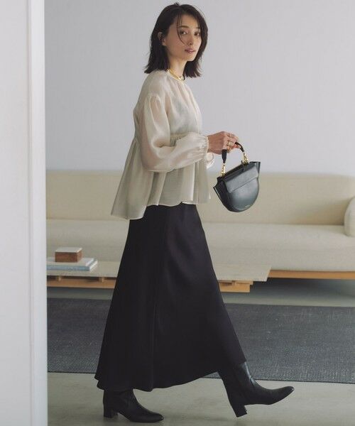 23区 / ニジュウサンク シャツ・ブラウス | 【WEB&一部店舗限定カラーあり】ソフトオーガンジー ボリューム ブラウス | 詳細3