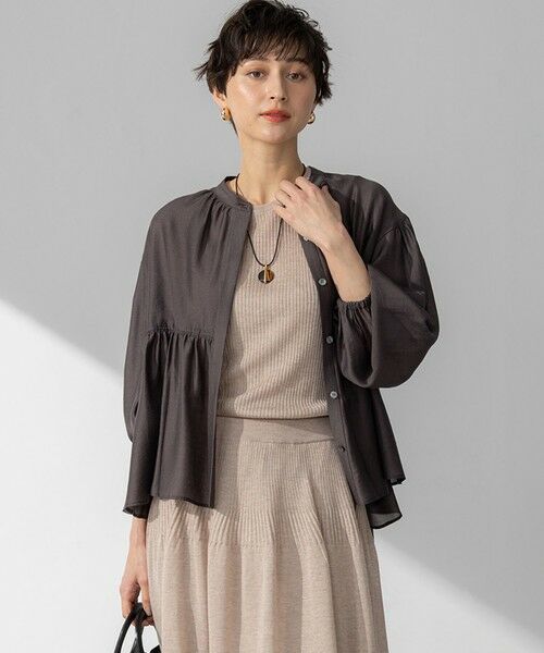 23区 半袖Tシャツ とソフトオーガンジーボリュームブラウス　サイズ38のセット セール】 【WEB&一部店舗限定カラーあり】ソフトオーガンジー