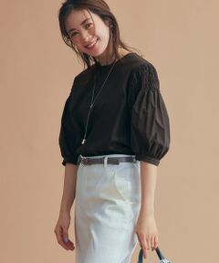 tシャツ 「CanCam４月号掲載/洗える」Armor-lux スムース バックボタン ボーダー カットソー レディース 23区｜【CanCam4月号掲載/洗える】Armor-lux スムース バック