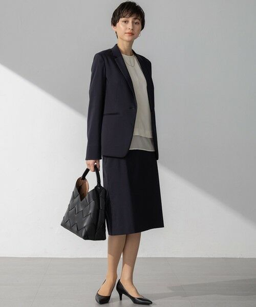 23区 / ニジュウサンク カットソー | 【新色追加/Oggi掲載】ストレッチジョーゼット シアーコンビ カットソー | 詳細27