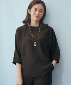 23区 / ニジュウサンク カットソー | 【吸水速乾/UVカット/接触冷感】ストレッチジョーゼット ドルマン カットソー