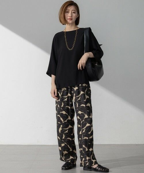 23区 / ニジュウサンク カットソー | 【吸水速乾/UVカット/接触冷感】ストレッチジョーゼット ドルマン カットソー | 詳細2