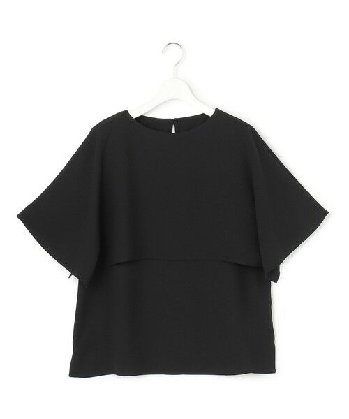 23区 / ニジュウサンク カットソー | 【新色追加】ストレッチジョーゼット  ケープデザイン カットソー | 詳細11