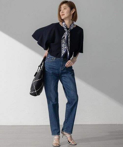 23区 / ニジュウサンク カットソー | 【吸水速乾/UVカット/接触冷感】ストレッチジョーゼット  ケープデザイン カットソー | 詳細23