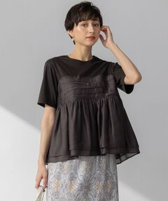 23区 / ニジュウサンク カットソー | 【WEB&一部店舗限定カラーあり】オーガンジービスチェコンビ カットソー