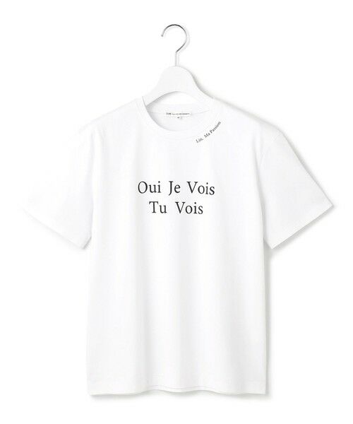 23区❤︎ コットン100% LOGO T-shirt ベージュ ¥9,900 セール】 【洗える】カラーロゴ Tシャツ （カットソー）｜23区