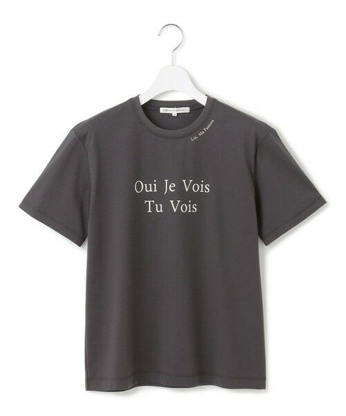 23区❤︎ コットン100% LOGO T-shirt ベージュ ¥9,900 セール】 【洗える】カラーロゴ Tシャツ （カットソー）｜23区