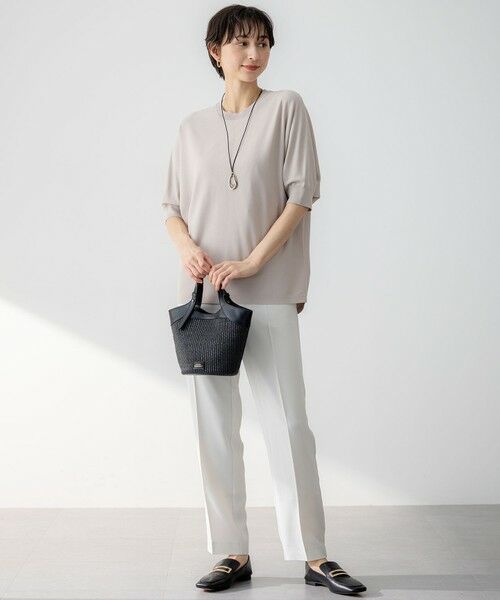 23区 / ニジュウサンク ニット・セーター | 【洗える】レーヨンポリエステルストレッチ ドルマン ニット | 詳細17