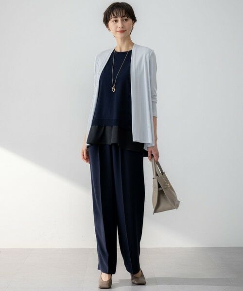 23区 / ニジュウサンク ニット・セーター | 【洗える】レーヨンポリエステルストレッチ シャツコンビ ニット | 詳細7