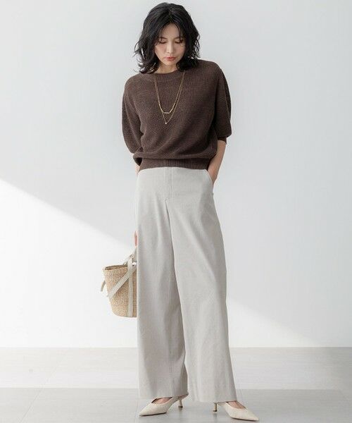 23区 / ニジュウサンク ニット・セーター | 【洗える】ピュアリネン パフスリーブ ニット | 詳細6