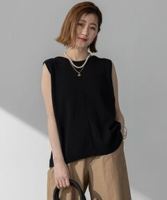 23区 / ニジュウサンク ニット・セーター | 【洗える】ツイストデザイン ノースリーブ ニット