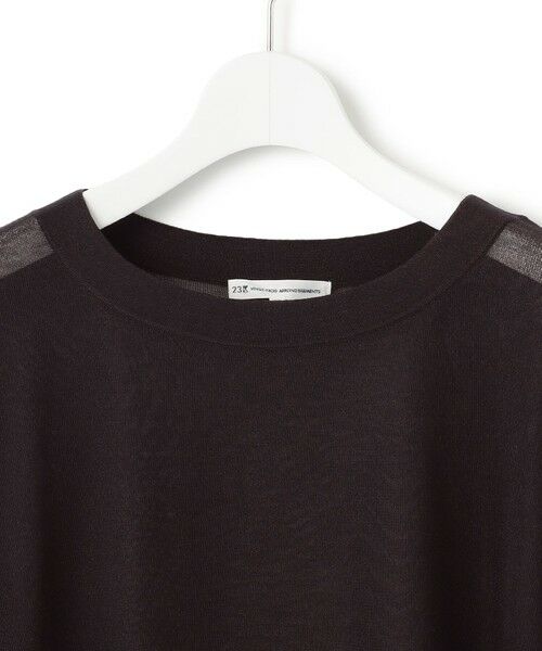 23区 / ニジュウサンク ニット・セーター | 【洗える】シャイニーシアー ボートネック ニット | 詳細6