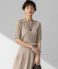 23区 / ニジュウサンク ニット・セーター | 【洗える】シャイニーシアー リブ ニット