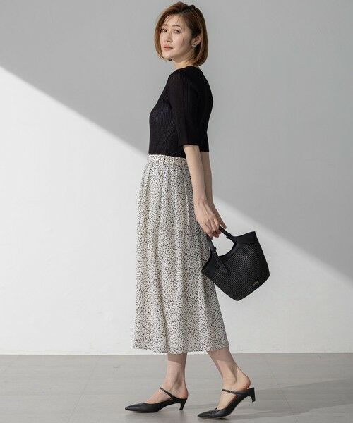 23区　シアーリブニット セール】 【洗える】シャイニーシアー リブ ニット （ニット