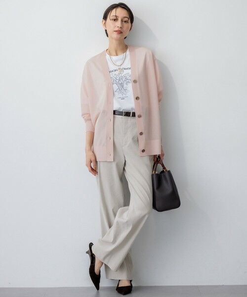 未使用級 BEIGE. RIOU 2024年 現行 ラメシアー素材 カーディガン 未使用級 BEIGE. RIOU 2024年 現行 ラメシアー素材 カーディガン