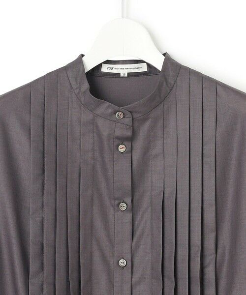 23区 / ニジュウサンク ロング・マキシ丈ワンピース | 【洗える】ラスターローン フロントタック ワンピース | 詳細6