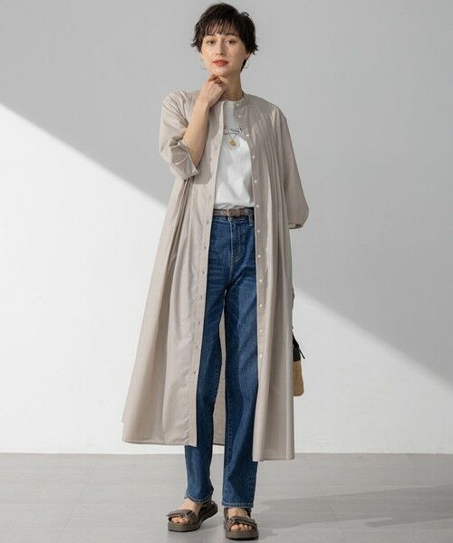 美品✨フォクシー ダブルタックワンピース Aライン 18年 チャコールグレー セール】 スタンドカラータックワンピース （ロング・マキシ丈
