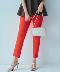 23区 / ニジュウサンク その他パンツ | 【洗える】リネンレーヨンストレッチ テーパード パンツ