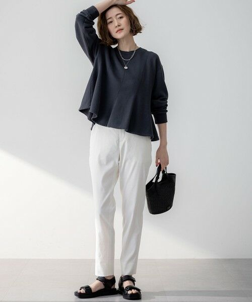 23区 / ニジュウサンク その他パンツ | 【洗える】リネンレーヨンストレッチ テーパード パンツ | 詳細6