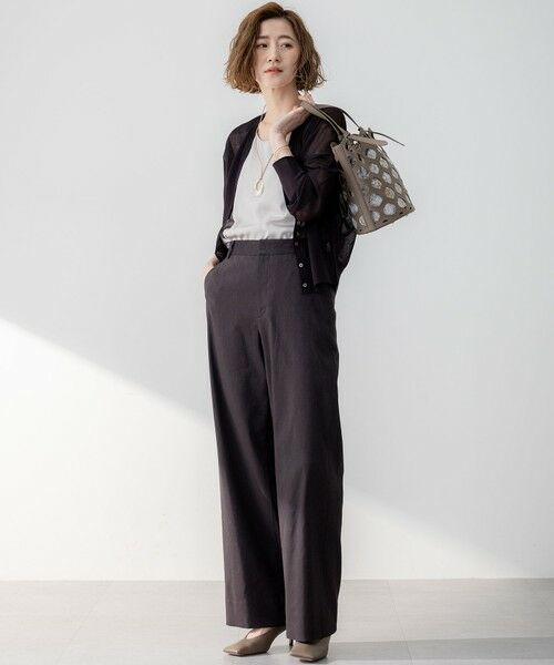 23区 / ニジュウサンク その他パンツ | 【Oggi5月号掲載/洗える】リネンレーヨンストレッチ ワイド パンツ | 詳細17