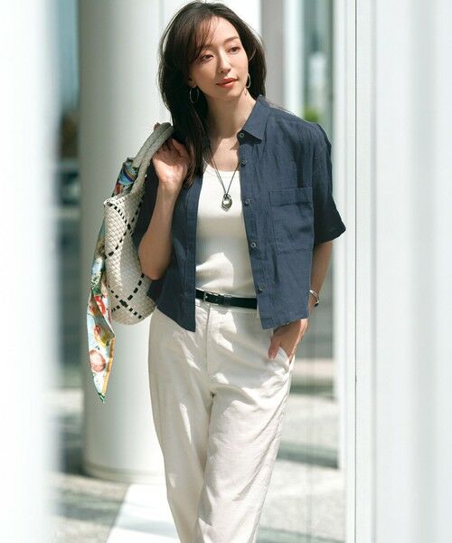 23区 / ニジュウサンク その他パンツ | 【Oggi5月号掲載/洗える】リネンレーヨンストレッチ ワイド パンツ | 詳細19