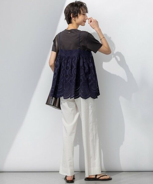 23区 / ニジュウサンク その他パンツ | 【Oggi5月号掲載/洗える】リネンレーヨンストレッチ ワイド パンツ | 詳細24