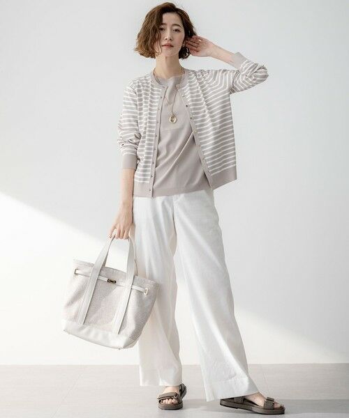 23区 / ニジュウサンク その他パンツ | 【Oggi5月号掲載/洗える】リネンレーヨンストレッチ ワイド パンツ | 詳細25