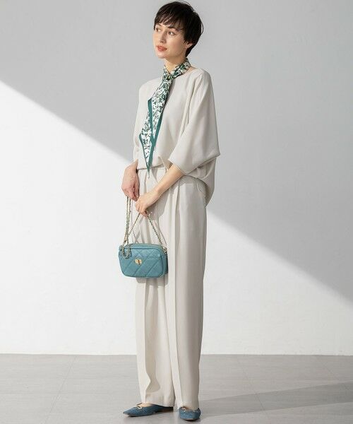 23区 / ニジュウサンク その他パンツ | 【接触冷感/UVカット/吸水速乾】ストレッチジョーゼット ワイド パンツ | 詳細10