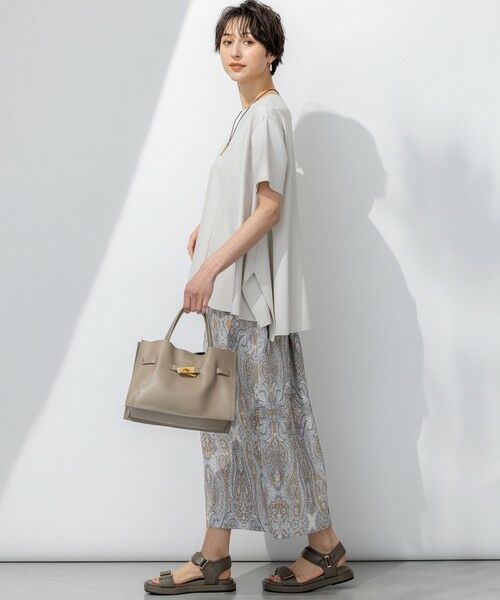 23区 / ニジュウサンク ミニ・ひざ丈スカート | 【洗える】Rattiドローイングペイズリープリント スカート | 詳細19