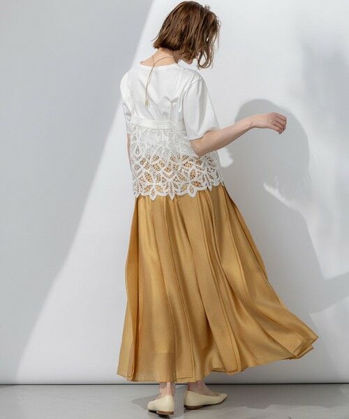 23区 / ニジュウサンク ミニ・ひざ丈スカート | 【洗える】ソフトオーガンジー タック スカート | 詳細18