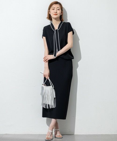 23区 / ニジュウサンク ミニ・ひざ丈スカート | 【WEB&一部店舗限定/洗える】レーヨンポリエステルストレッチ タイト スカート | 詳細6