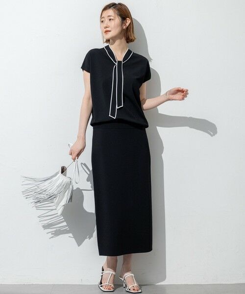 23区 / ニジュウサンク ミニ・ひざ丈スカート | 【WEB&一部店舗限定/洗える】レーヨンポリエステルストレッチ タイト スカート | 詳細7