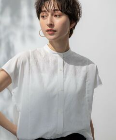 23区 / ニジュウサンク シャツ・ブラウス | 【洗える】エンブロイダリー コンビ ブラウス