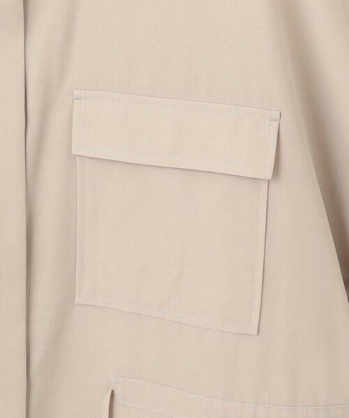 23区 / ニジュウサンク シャツ・ブラウス | 【洗える】ライトシアーマットクロス ミリタリーディティール シャツ | 詳細14