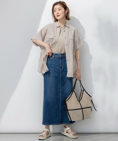 23区 / ニジュウサンク シャツ・ブラウス | 【洗える】ライトシアーマットクロス ミリタリーディティール シャツ | 詳細7