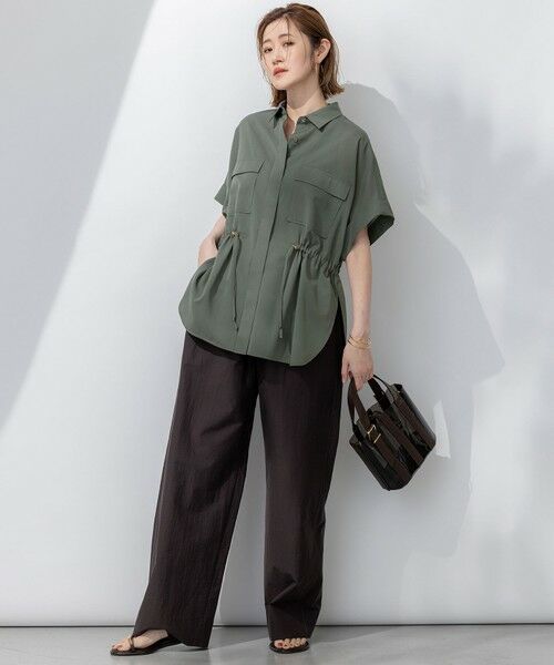 23区 / ニジュウサンク シャツ・ブラウス | 【洗える】ライトシアーマットクロス ミリタリーディティール シャツ | 詳細19