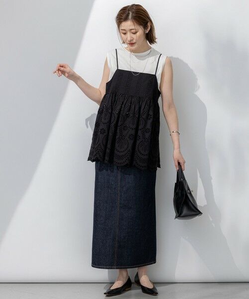 23区 / ニジュウサンク シャツ・ブラウス | 【洗える】コットンエンブロイダリー キャミソール | 詳細3