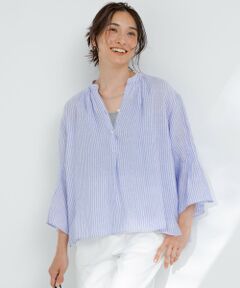 23区 / ニジュウサンク シャツ・ブラウス | 【洗える】LIBECO タックスリーブ シャツ
