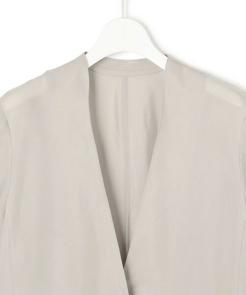 23区 / ニジュウサンク ノーカラージャケット | 【接触冷感性/洗える】フィブリルツイル ハーフスリーブ ジャケット | 詳細11