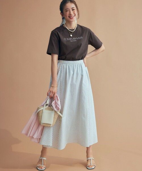 23区 / ニジュウサンク カットソー | 【洗える】ボタニカル カラー Tシャツ | 詳細12